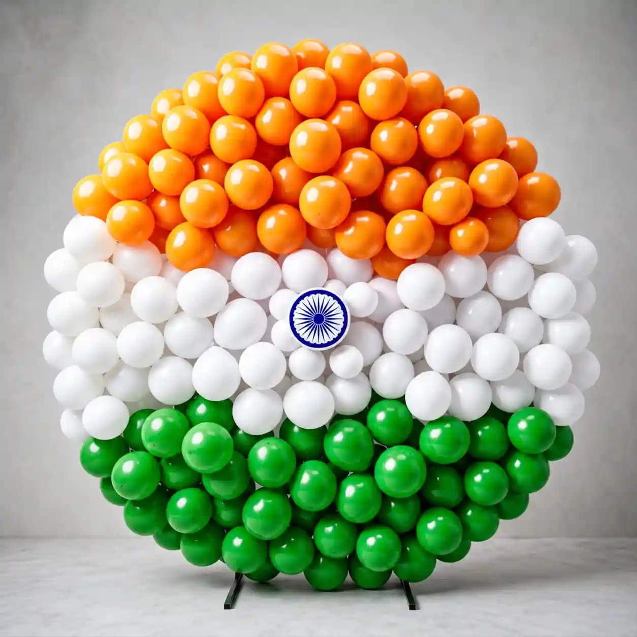 Tricolor Balloon Circle Decoration